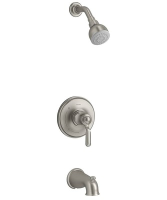 Kohler Sterling Ludington Tub and Shower Trim Package 1.75 GPM Brushed Nickel