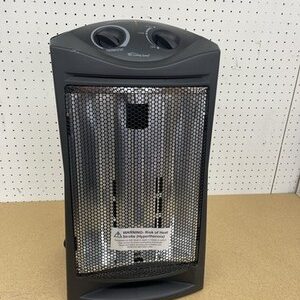 living zone 1500-Watt Black Electric Tower Quartz Infrared Space Heater