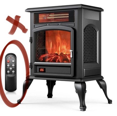 ETUST worthy of trust 1500W Electric Fireplace Stove Heater, NO REMOTE