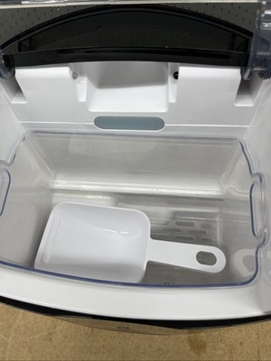 EUHOMY 9 in. 40 lb/24H Nugget Portable Countertop Ice Maker in Black - Image 3