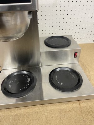 VEVOR 12 Cup Commercial Drip Coffee Maker 3 Glass Carafes 3 Warmer Plates - Image 2