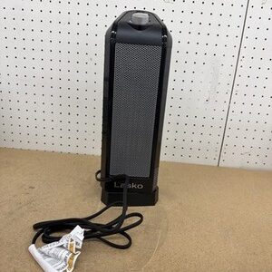 Lasko 1500W 16" Gray Electric Ceramic Space Heater Adjustable Thermostat