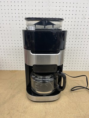 COWSAR 10-Cup Stainless Steel Drip Coffee Maker with Built-In Adjustable Grind