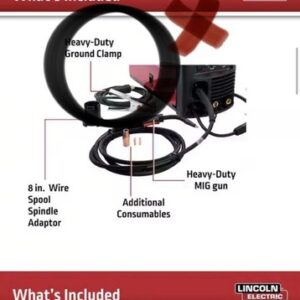 Lincoln Electric 180 Amp Weld-Pak 180i Multi-Process Welder NO GROUND CLAMP