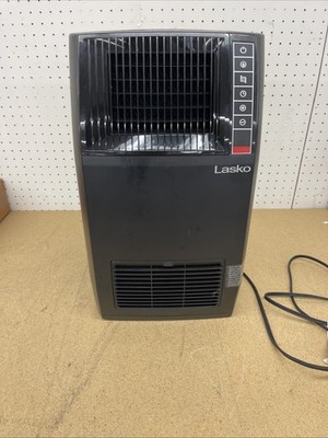Lasko 1500-Watt 20 in. Black Electric Console Ceramic Space Heater NO REMOTE