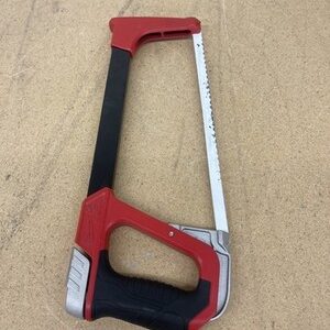 Milwaukee High-Tension Hack Saw with 12" 24 TPI Bi-Metal Blade & Blade Storage