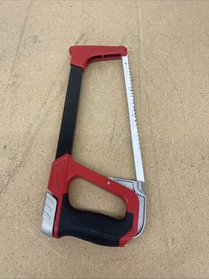 Milwaukee High-Tension Hack Saw with 12" 24 TPI Bi-Metal Blade & Blade Storage