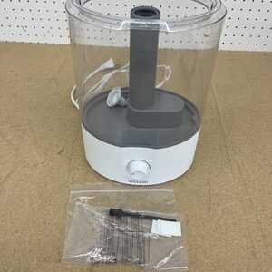Vissani 1 Gal Ultrasonic Humidifier Cool Mist 360 Dual Nozzle for Medium Room