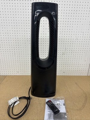 Lasko Bladeless 1500W 28" Black Electric Oscillating Tower Ceramic Space Heater