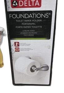 Delta Foundations Wall Mount Spring-Loaded Toilet Paper Holder Bath Hardware