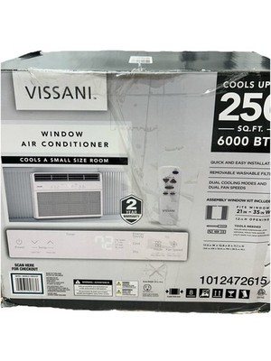 Vissani 6,000 BTU 115V Window Air Conditioner with Remote for 250 Sq. Ft. Rooms - Image 6