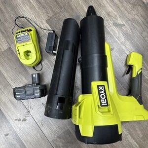 RYOBI ONE+ 18V Cordless Leaf Blower 100MPH 350CFM w/ 4.0Ah Battery Kit