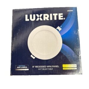 Luxrite Dimmable LED Recessed Downlight 5CCT 2700K-5000K 1000LM 12W 6" LR23761