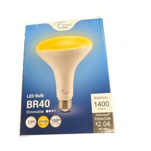Euri Lighting EB40-17W3020e LED BR40, 17W (100W Equiv.) 1400lm, Dim, 80 CRI,...