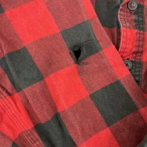 Milwaukee Men's Large Red GRIDIRON Flannel Shirt