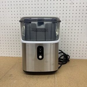 SIMZLIFE 35 lb Nugget Ice Maker 9.1" Countertop Portable Silver 6 Min Auto Clean