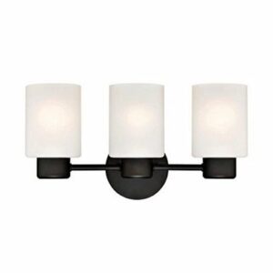 Westinghouse 6354300 Sylvestre Three-Light Wall Fixture,Oil Rubbed Bronze Finish