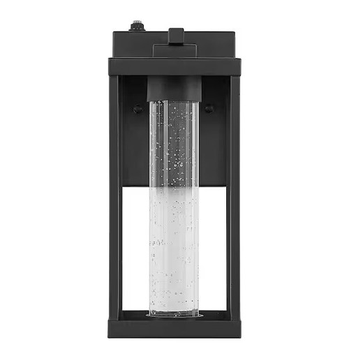 JONATHAN Y Juno Black Outdoor Sconce Iron/Seeded Glass with Dusk-to-Dawn Sensor - Image 10