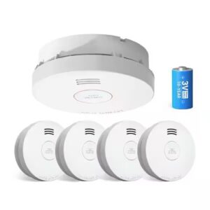 Photoelectric  Alarm w/10-Years Sealed Lithium Battery (4-Pack)