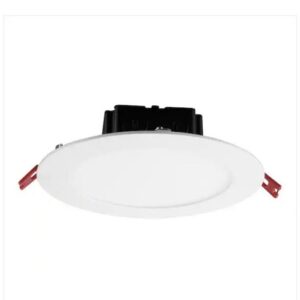 Commercial Electric 6 in. White Flush Round Wet Rated LED Recessed Lighting Kit