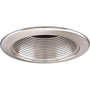 Progress Lighting P8037-09 Recessed - Trim Step Baffle Trim, Brushed Nickel 4 In