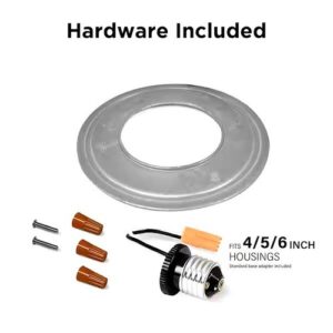 FEIT ELECTRIC 7 in. 12-Watt Dimmable White Integrated LED Round Disk Ceiling