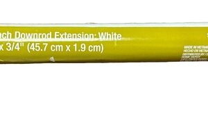 18 inch ceiling fan Extension Downrod White 18" X 3/4"