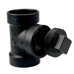 Zoro Select 1Wjg6 Cleanout Tee W/Plug,3 In Fnpt X Hub