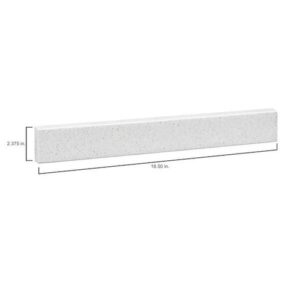 NEW UBS19Y-ARCY 18-1/2 in. Solid Surface Technology Backsplash in Arctic White