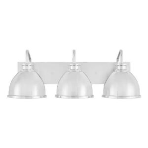 Hampton Bay Tallulah 24 in. 3-Light Black Bathroom Vanity Light
