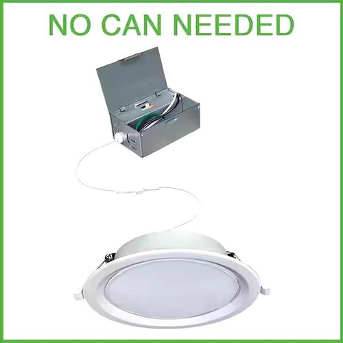6 in. Canless Color Selectable CCT Integrated LED Recessed Light Trim (6-Pack) - Image 2