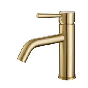 Single-Handle Single-Hole Bathroom Sink Faucet Brass Modern Basin Vanity Taps