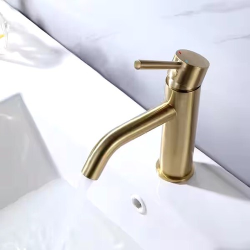 Single-Handle Single-Hole Bathroom Sink Faucet Brass Modern Basin Vanity Taps - Image 4