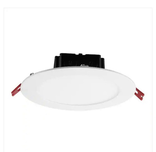 Commercial Electric 6 in. White Flush Round Wet Rated LED Recessed Lighting Kit