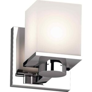 Volume Lighting Sharyn 1-Light 4.5 in. Chrome Indoor Bathroom Vanity Wall Sconce
