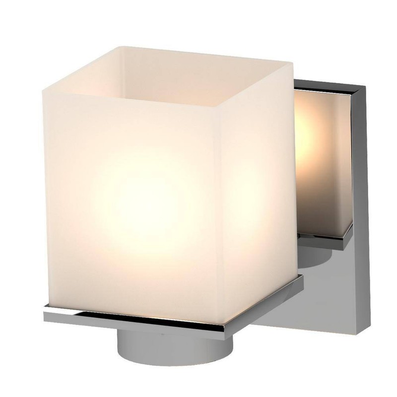 Volume Lighting Sharyn 1-Light 4.5 in. Chrome Indoor Bathroom Vanity Wall Sconce - Image 2