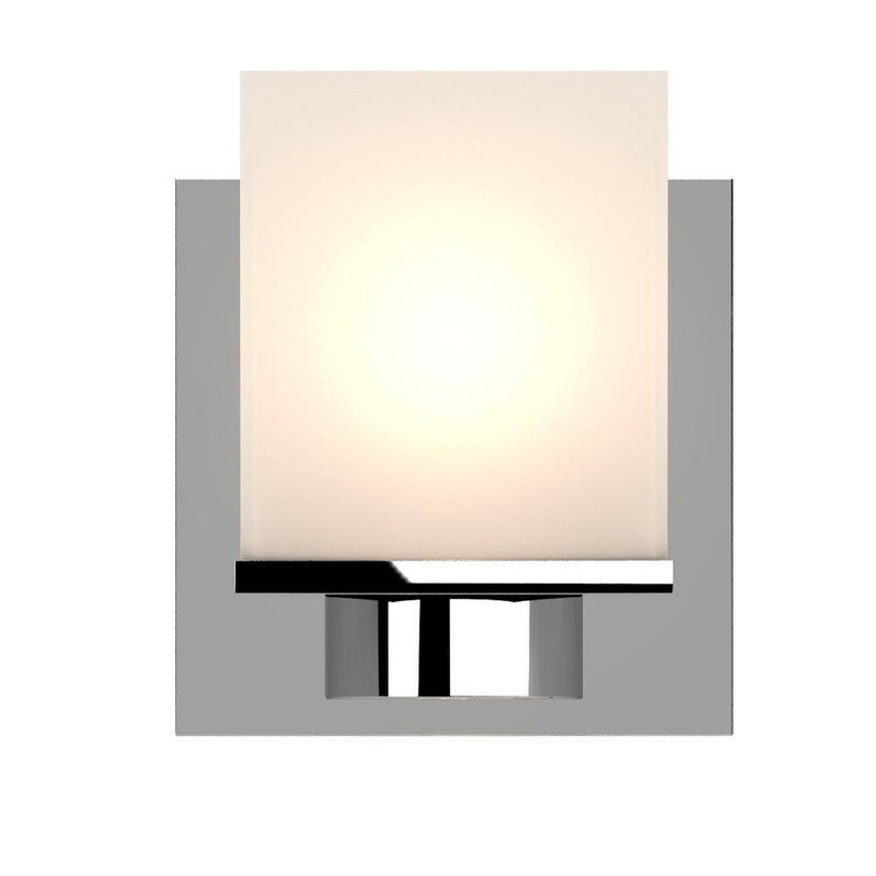 Volume Lighting Sharyn 1-Light 4.5 in. Chrome Indoor Bathroom Vanity Wall Sconce - Image 3
