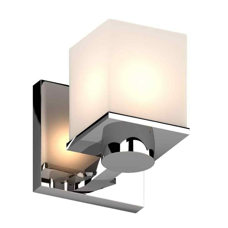 Volume Lighting Sharyn 1-Light 4.5 in. Chrome Indoor Bathroom Vanity Wall Sconce - Image 4