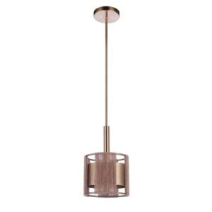 CRAFTMADE Kensey 60-Watt 1-Light Satin Brass Finish Dining/Kitchen Mini Pendant