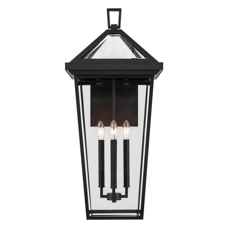 KICHLER Regence 30.25 in. 4-Light Textured Black Outdoor Wall Lantern Sconce - Image 7