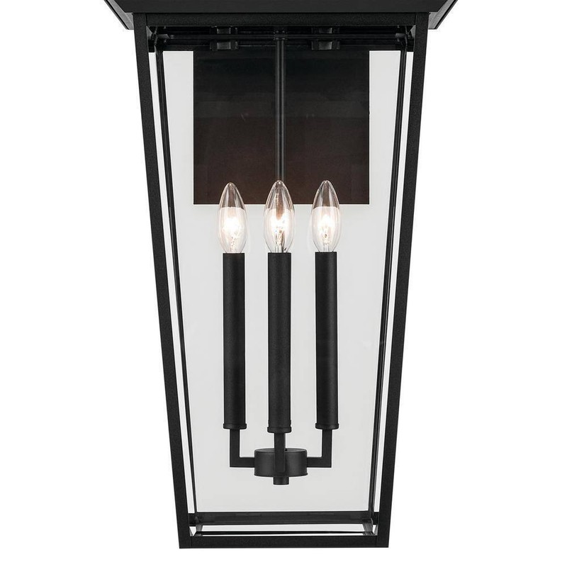 KICHLER Regence 30.25 in. 4-Light Textured Black Outdoor Wall Lantern Sconce - Image 8