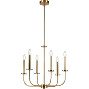 Hampton Bay Tilden 6-Light Antique Gold Chandelier