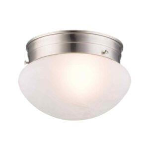 Bel Air Lighting Dash 8 in. 1-Light Brushed Nickel Flush Mount Ceiling Light