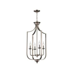 Bel Air Lighting Hillcrest 16 in. 4-Light Brushed Nickel Pendant Light Fixture