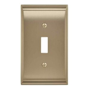 Amerock Gold 1-Gang Toggle Wall Plate (1-Pack)