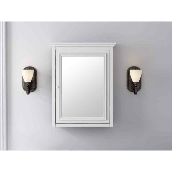 HDC Fremont 24" W x 30" H Rectangular Wood Framed Wall Bathroom Vanity Mirror
