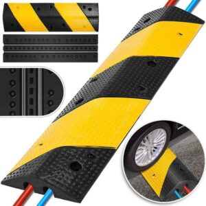 VEVOR 35.4 in. x 11.8 in. x 2.4 in. Organizer 2-Channel Speed Bump 22,046 lbs.