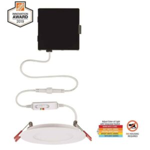 Commercial Electric 4 in. LED Integrated Ultraslim Recessed Kit Premium