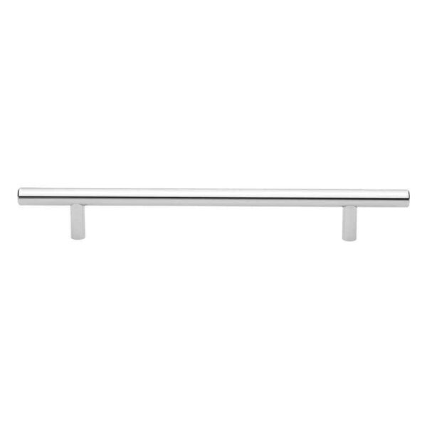 GlideRite 7 in. Polished Chrome Solid Handle Drawer Bar Pulls (10-Pack)
