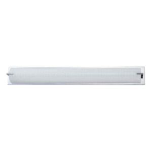 Designers Choice Paramount Series 6-Light Chrome Vanity Light Linen Glass Shade